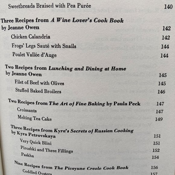 GREAT RECIPES -WORLD'S GREAT COOKS inc-Julia Child -James Beard -Craig Claiborne - Picture 12 of 14